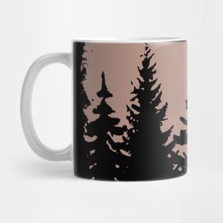 Mysterious Vintage Forest Silhouette Mug